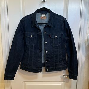 Dark denim jacket, Levi’s, size L
